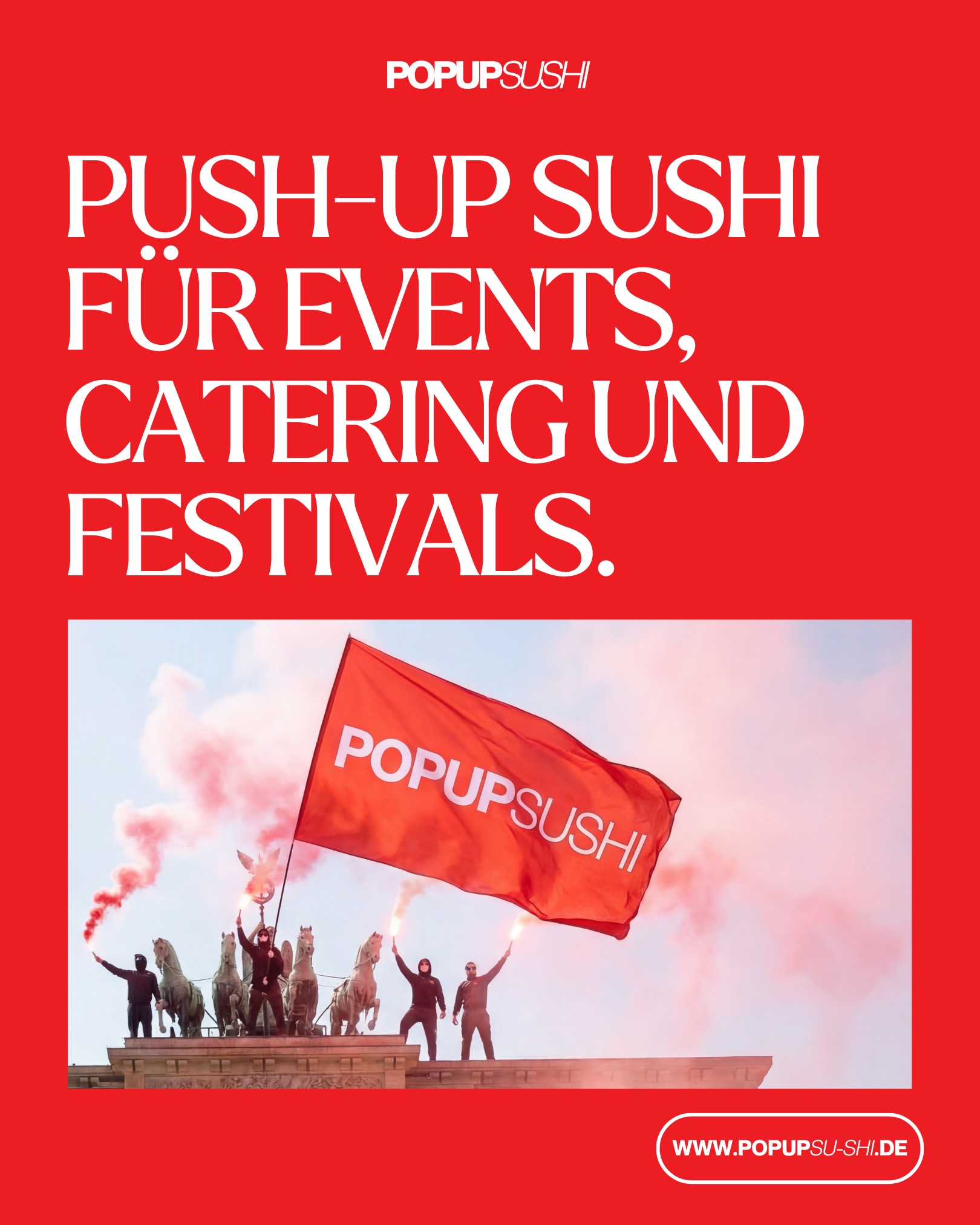 Push Up Sushi für Events & Catering: Die Röhre, die Ihren Stand zum Eyecatcher macht